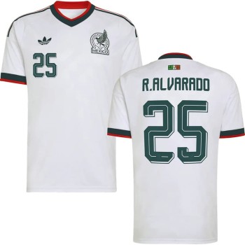 Kid's R.ALVARADO #25 Mexico Away Replica Jersey World Cup 2026