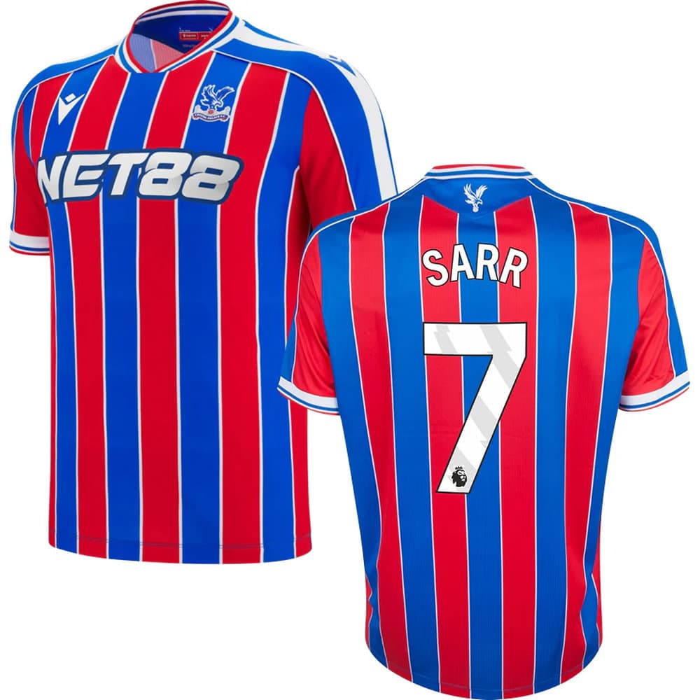 Men's SARR #7 Crystal Palace Home Replica Jersey 2025/26