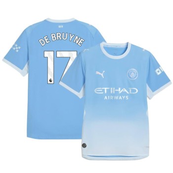 Men's DE BRUYNE #17 Manchester City Home Authentic Jersey 2026/27