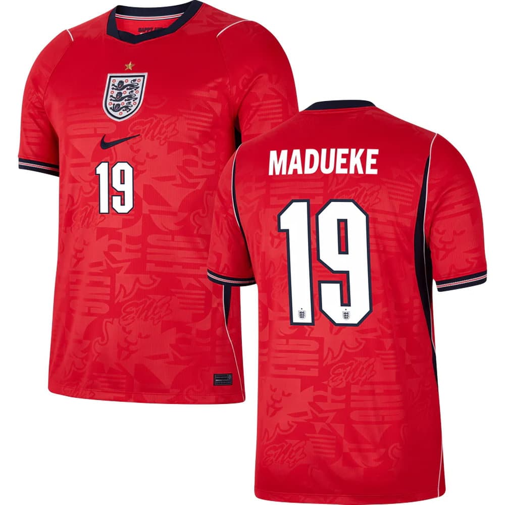 Kid's MADUEKE #19 England Away Replica Jersey World Cup 2026