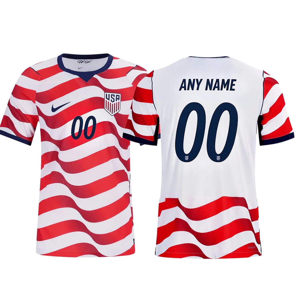 Kid's USA Home Match Authentic Custom Jersey World Cup 2026