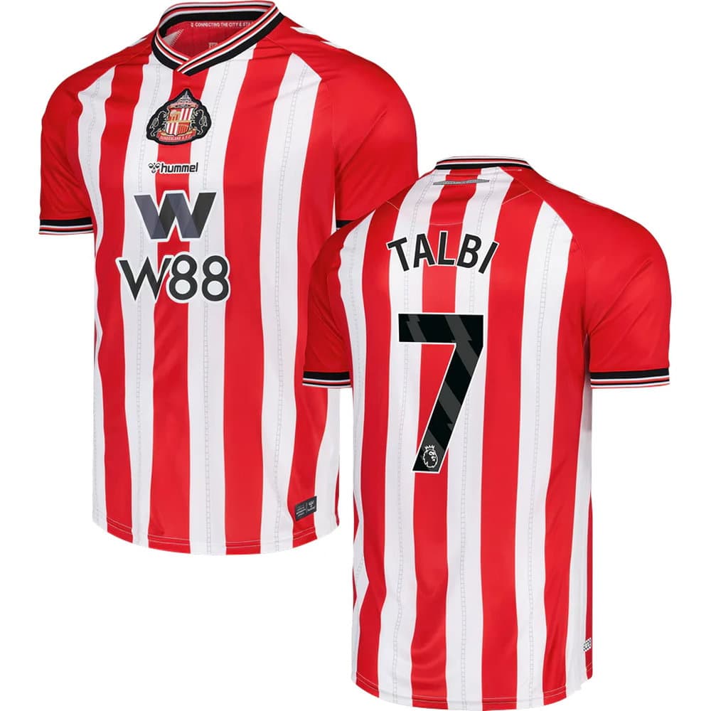 Kid's TALBI #7 Sunderland AFC Home Replica Jersey 2025/26