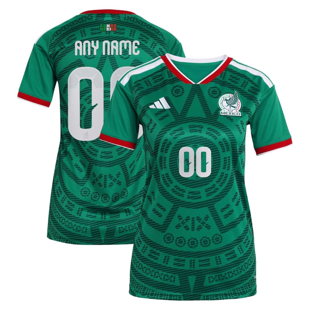 Women's Mexico Home Replica Custom Jersey World Cup 2026 Women's Mexico Home Replica Custom Jersey World Cup 2026