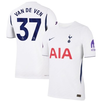 Men's Micky van de Ven #37 Tottenham Hotspur Home Match Authentic Jersey 2026/27