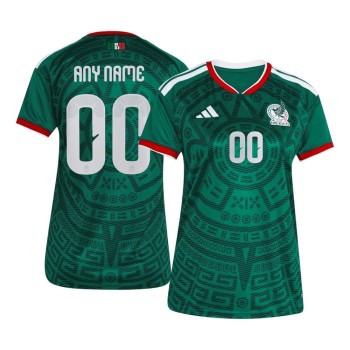 Women's Mexico Home Authentic Custom Jersey World Cup 2026 Women's Mexico Home Authentic Custom Jersey World Cup 2026