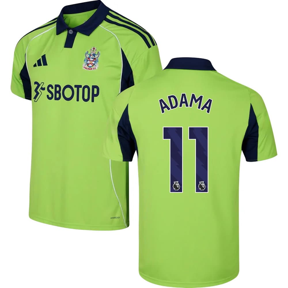 Men's ADAMA #11 Fulham Away Replica Jersey 2025/26