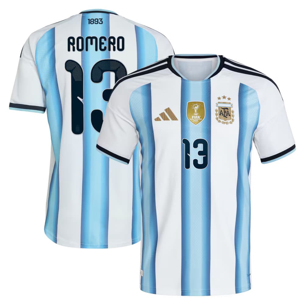 Kid's ROMERO #13 Argentina Home Authentic Jersey World Cup 2026 Kid's ROMERO #13 Argentina Home Authentic Jersey World Cup 2026