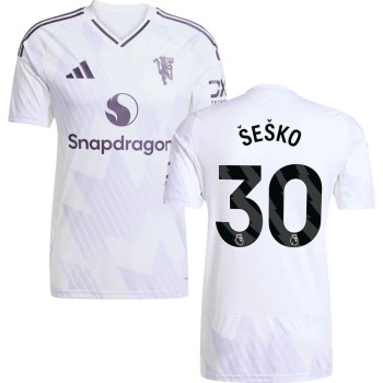 Kid's ŠEŠKO #30 Manchester United Away Replica Jersey 2025/26 Kid's ŠEŠKO #30 Manchester United Away Replica Jersey 2025/26