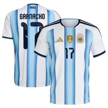 Kid's GARNACHO #17 Argentina Home Replica Jersey World Cup 2026