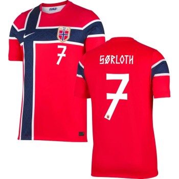 Kid's SØRLOTH #7 Norway Home Replica Jersey World Cup 2026