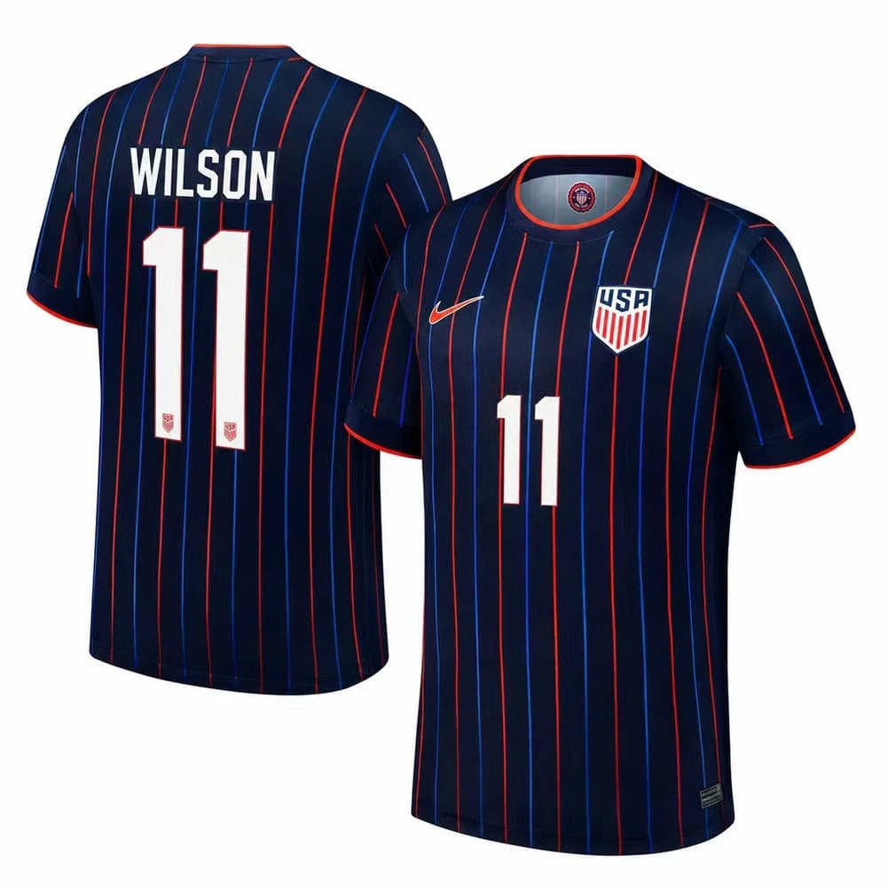 Kid's Sophia Wilson #11 USMNT Away Replica Soccer Jersey 2025 Kid's Sophia Wilson #11 USMNT Away Replica Soccer Jersey 2025