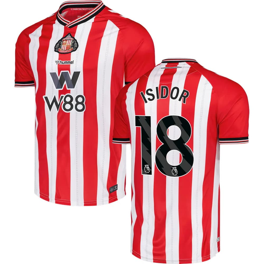 Men's ISIDOR #18 Sunderland AFC Home Replica Jersey 2025/26