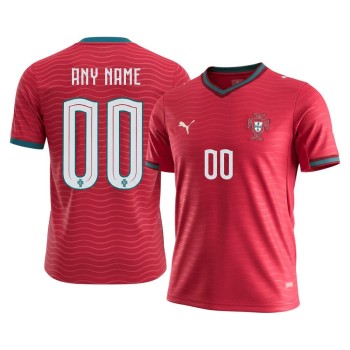 Kid's Portugal Home Replica Soccer Custom Jersey World Cup 2026