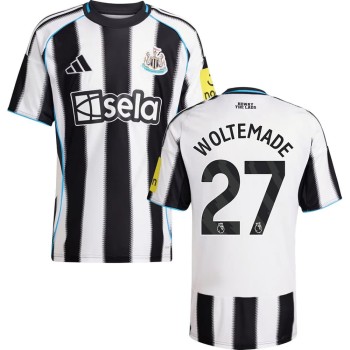 Kid's WOLTEMADE #27 Newcastle United Home Replica Jersey 2025/26