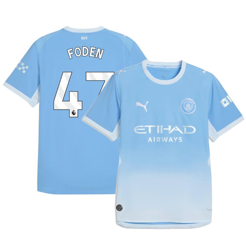 Men's FODEN #47 Manchester City Home Authentic Jersey 2026/27