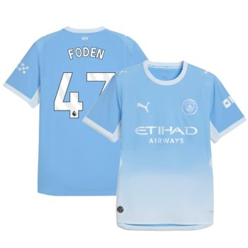Men's FODEN #47 Manchester City Home Authentic Jersey 2026/27 Men's FODEN #47 Manchester City Home Authentic Jersey 2026/27