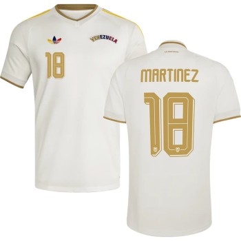 Men's MARTINEZ #18 Venezuela Away Replica Jersey World Cup 2026 Men's MARTINEZ #18 Venezuela Away Replica Jersey World Cup 2026