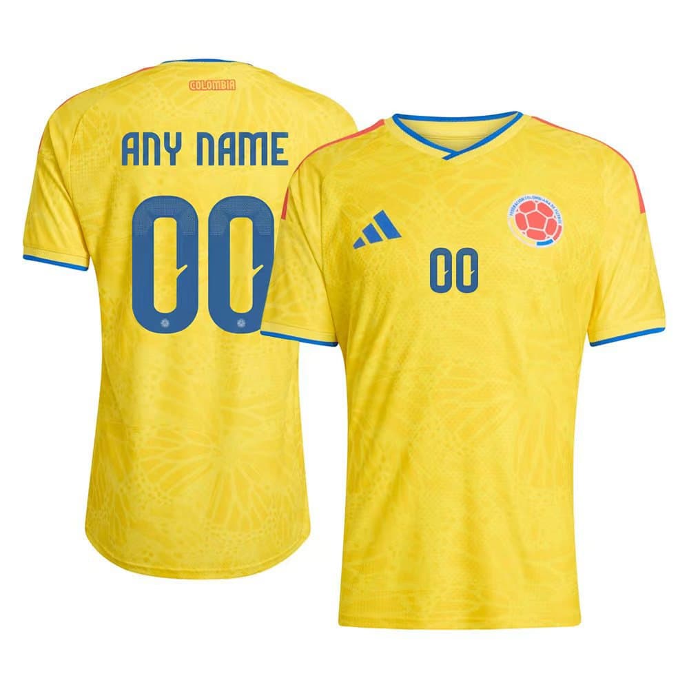 Kid's Colombia Home Authentic Custom Jersey World Cup 2026