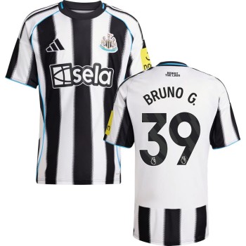 Men's BRUNO G. #39 Newcastle United Home Replica Jersey 2025/26