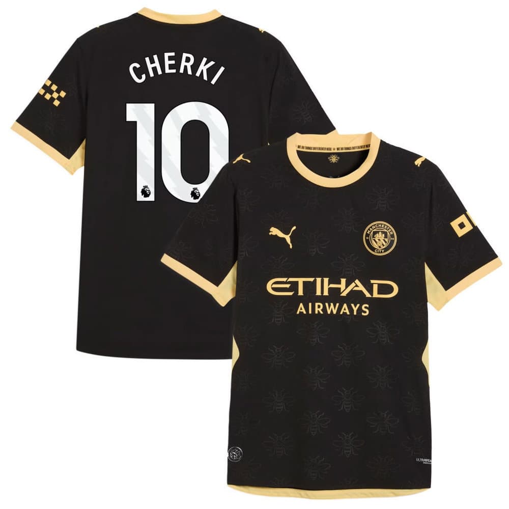 Men's CHERKI #10 Manchester City Away Authentic Jersey 2026/27