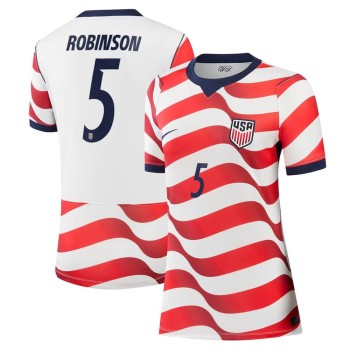 Women's Antonee Robinson #5 USA Home Stadium Replica Jersey World Cup 2026