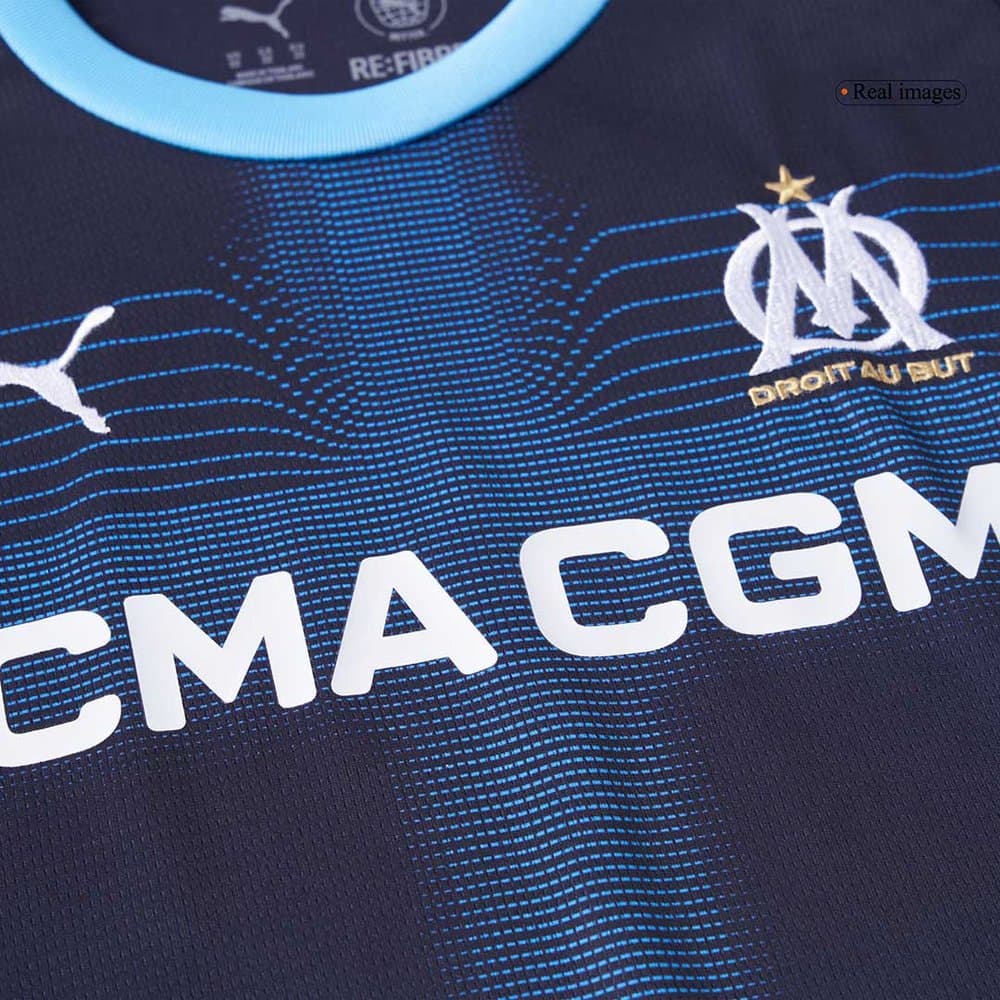 Kid's Marseille Away Soccer Jersey Kit 2025/26 Kid's Marseille Away Soccer Jersey Kit 2025/26