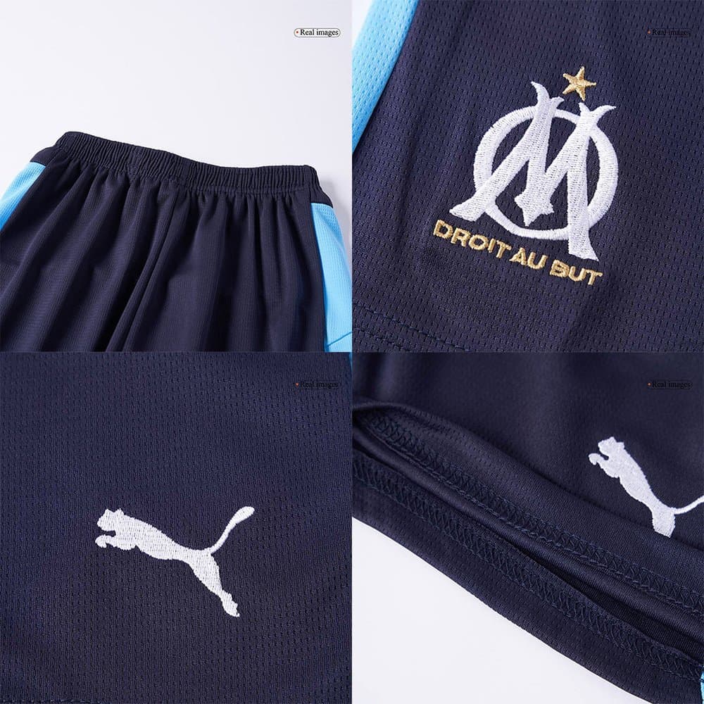 Kid's Marseille Away Soccer Jersey Kit 2025/26 Kid's Marseille Away Soccer Jersey Kit 2025/26