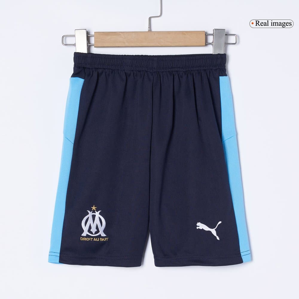 Kid's Marseille Away Soccer Jersey Kit 2025/26 Kid's Marseille Away Soccer Jersey Kit 2025/26