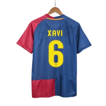 Men's XAVI #6 Barcelona Home Retro Soccer Jersey - UCL Final 2008/09 Men's XAVI #6 Barcelona Home Retro Soccer Jersey - UCL Final 2008/09