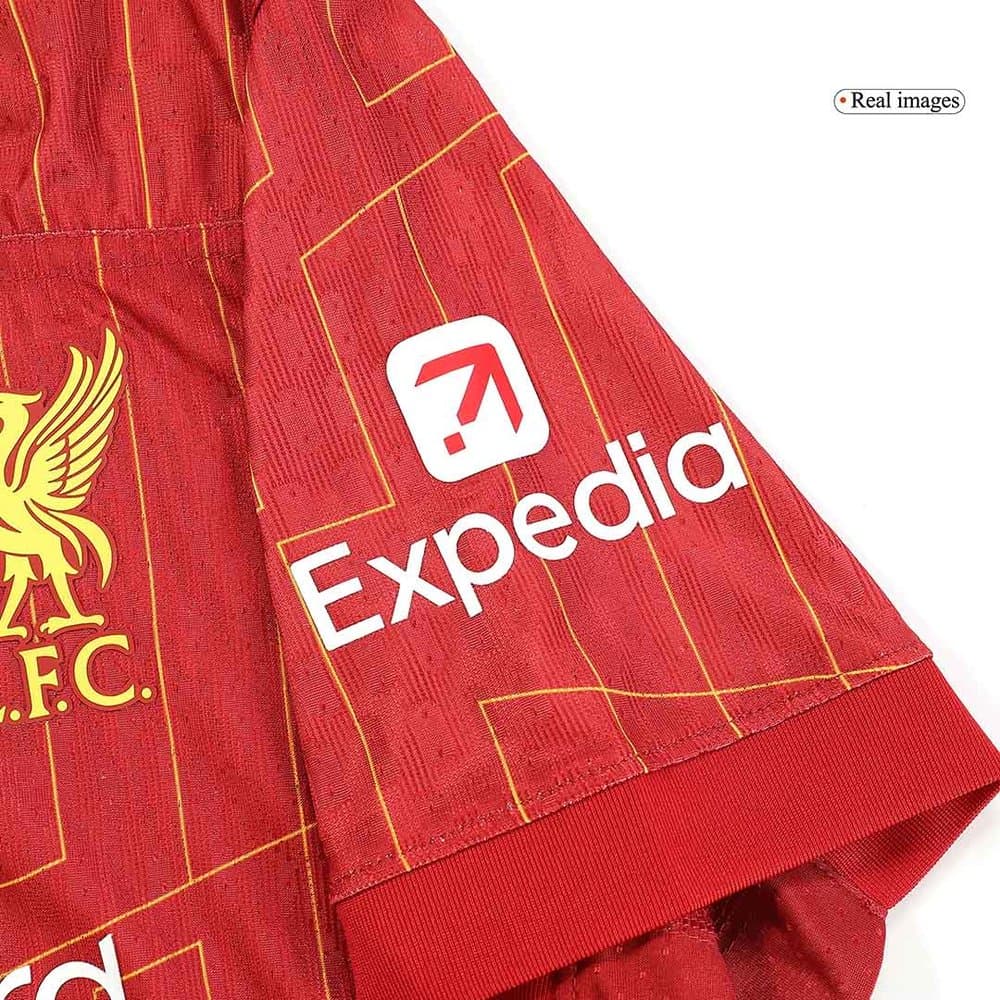 Men's VIRGIL #4 Liverpool Home Authentic Soccer Jersey 2024/25 Men's VIRGIL #4 Liverpool Home Authentic Soccer Jersey 2024/25