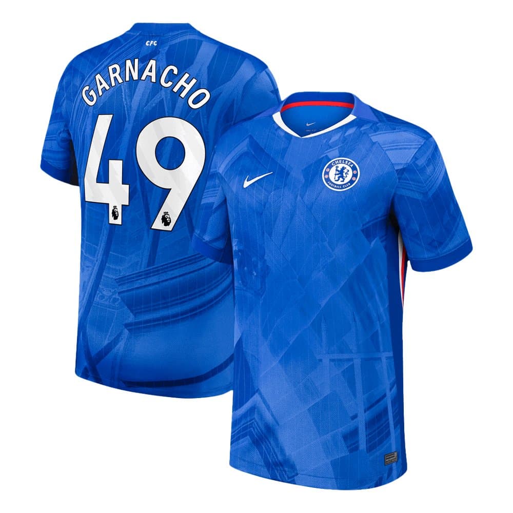 Men's GARNACHO #49 Chelsea Home Replica Soccer Jersey 2025/26 Men's GARNACHO #49 Chelsea Home Replica Soccer Jersey 2025/26