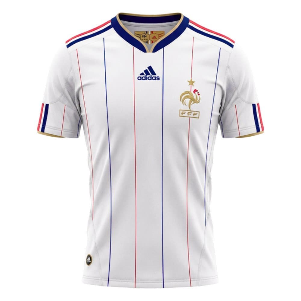 Men's France Away Retro Soccer Jersey 2010 Men's France Away Retro Soccer Jersey 2010