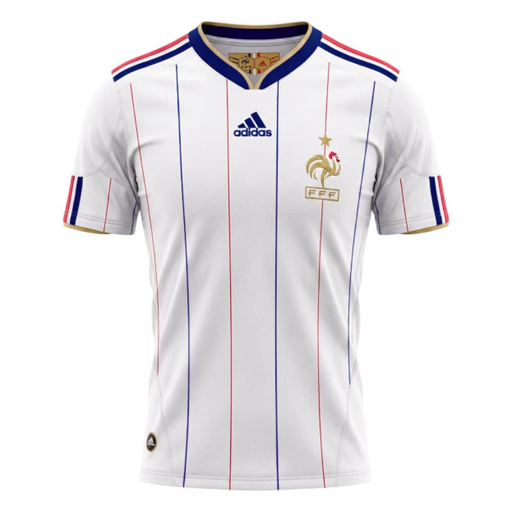 Men's France Away Retro Soccer Jersey 2010 Men's France Away Retro Soccer Jersey 2010
