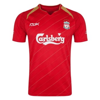 Men's Liverpool Home Retro Soccer Jersey 2005/06
