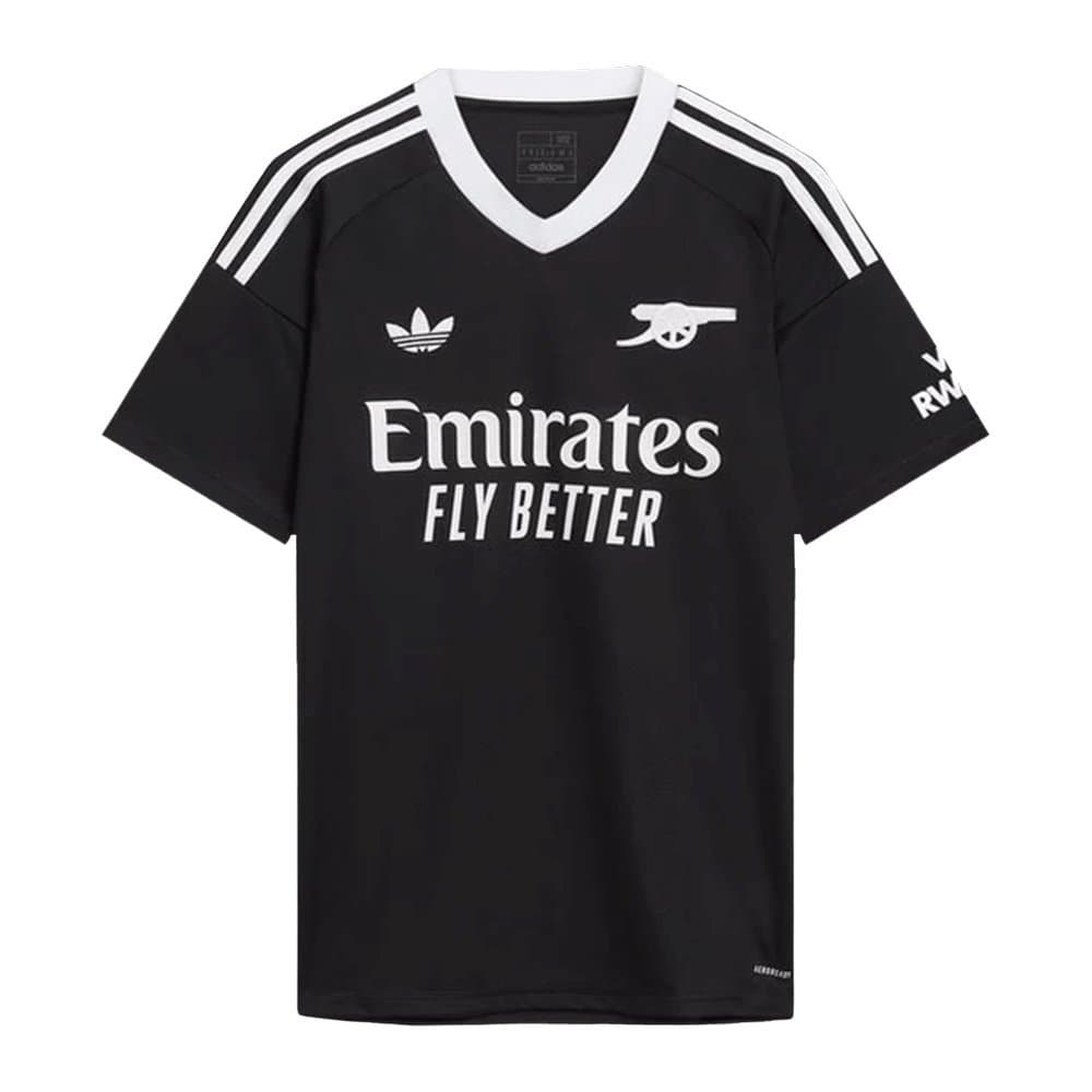 Men's Arsenal Third Away Replica Goalkeeper Soccer Jersey Black 2024/25