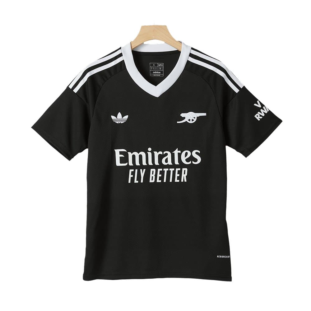 Men's Arsenal Third Away Replica Goalkeeper Soccer Jersey Black 2024/25