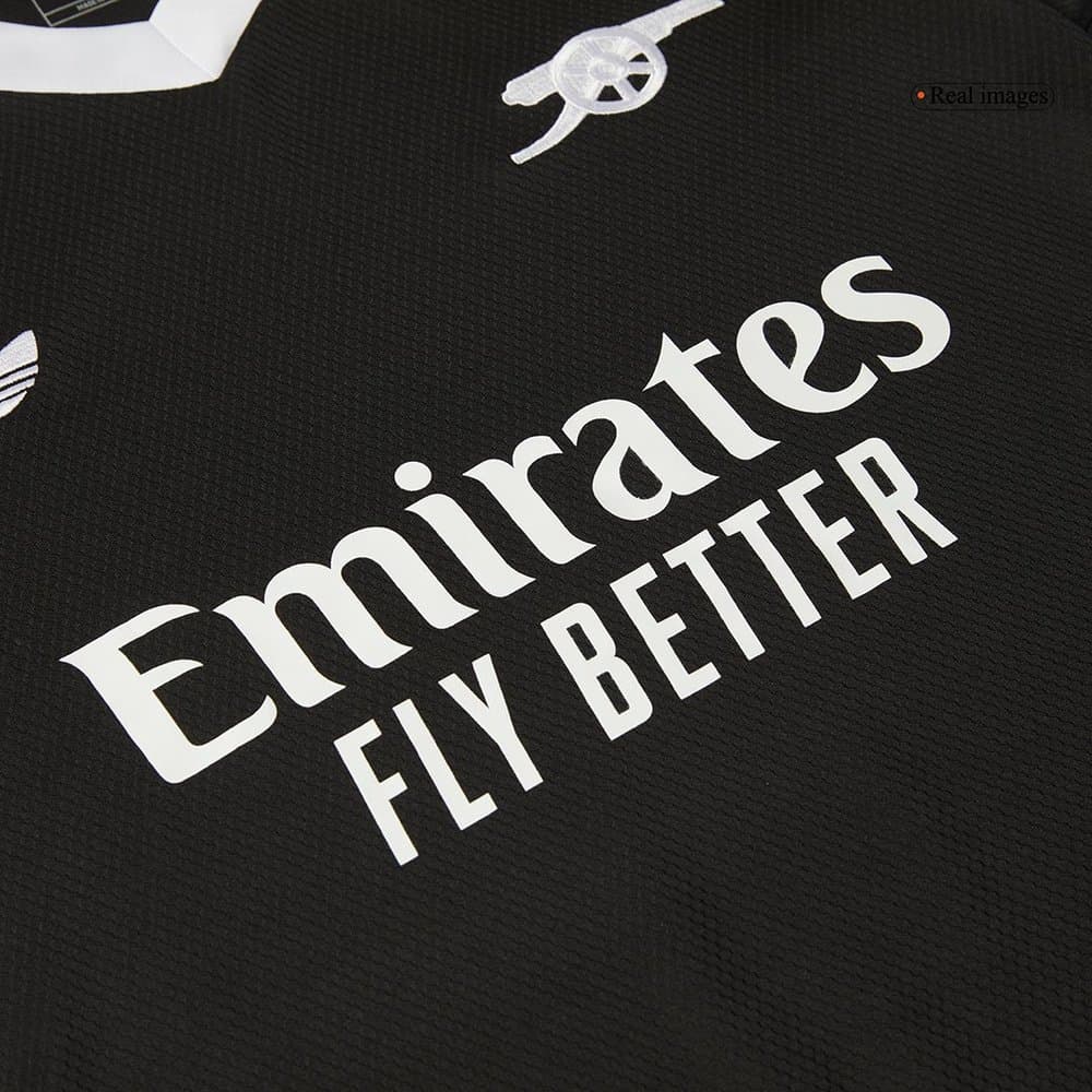Men's Arsenal Third Away Replica Goalkeeper Soccer Jersey Black 2024/25