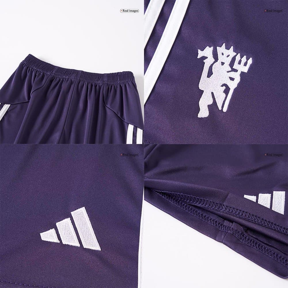 Kid's Manchester United Away Soccer Jersey Kit 2025/26 Kid's Manchester United Away Soccer Jersey Kit 2025/26