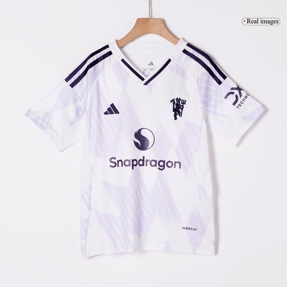 Kid's Manchester United Away Soccer Jersey Kit 2025/26 Kid's Manchester United Away Soccer Jersey Kit 2025/26