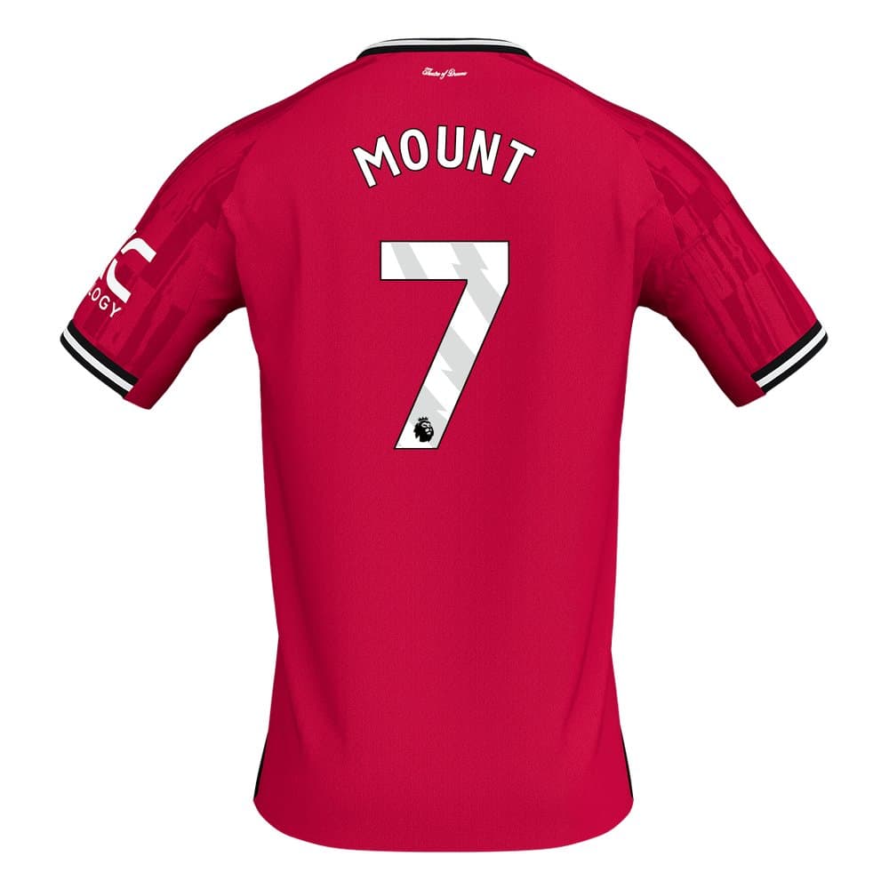 Men's MOUNT #7 Manchester United Home Replica Soccer Jersey 2025/26 Men's MOUNT #7 Manchester United Home Replica Soccer Jersey 2025/26