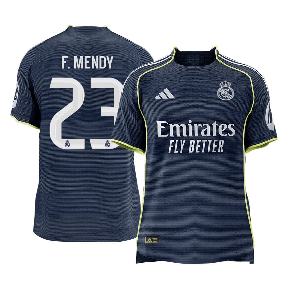 Men's F.MENDY #23 Real Madrid Away Authentic Soccer Jersey 2025/26 Men's F.MENDY #23 Real Madrid Away Authentic Soccer Jersey 2025/26
