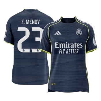Men's F.MENDY #23 Real Madrid Away Authentic Soccer Jersey 2025/26 Men's F.MENDY #23 Real Madrid Away Authentic Soccer Jersey 2025/26