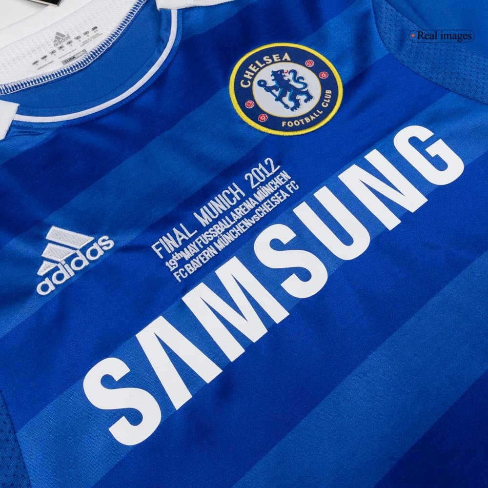 Men's Chelsea Home Long Sleeve Retro Soccer Jersey 2011/12 Men's Chelsea Home Long Sleeve Retro Soccer Jersey 2011/12