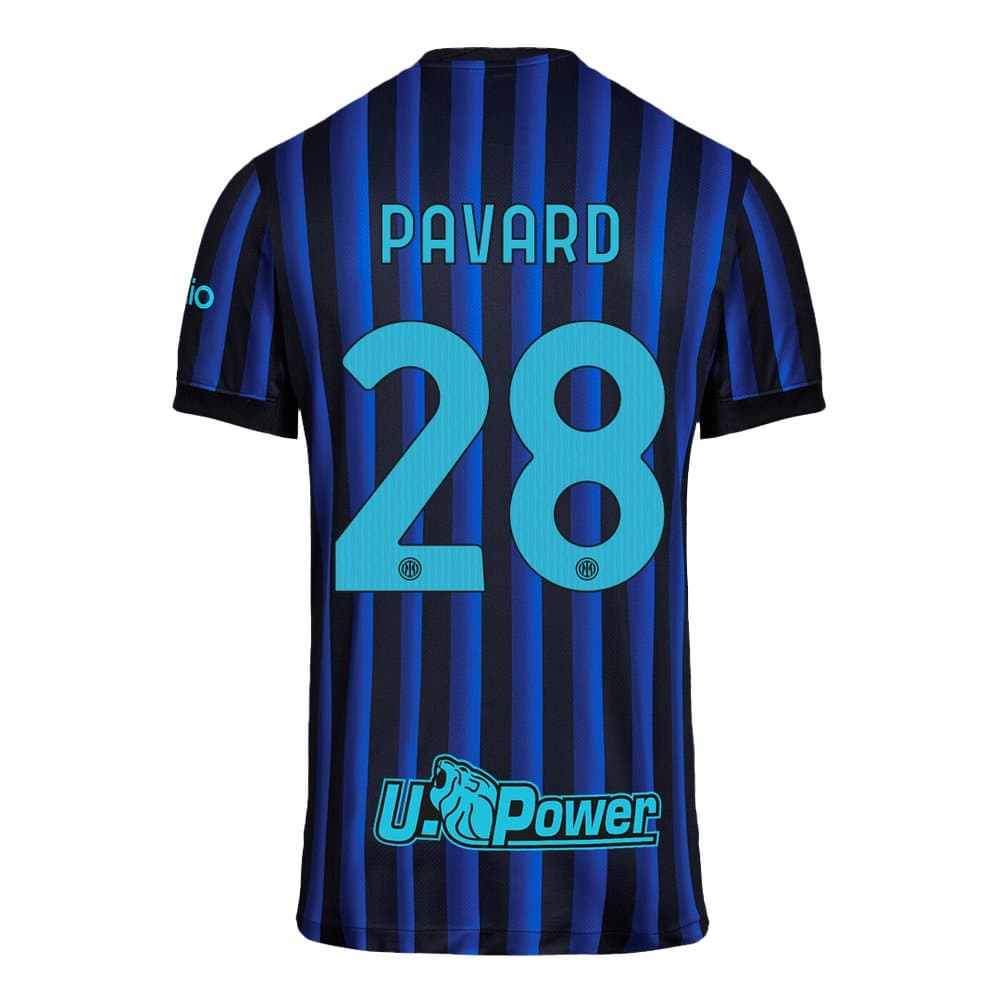 Men's PAVARD #28 Inter Milan Home Replica Soccer Jersey 2025/26 Men's PAVARD #28 Inter Milan Home Replica Soccer Jersey 2025/26