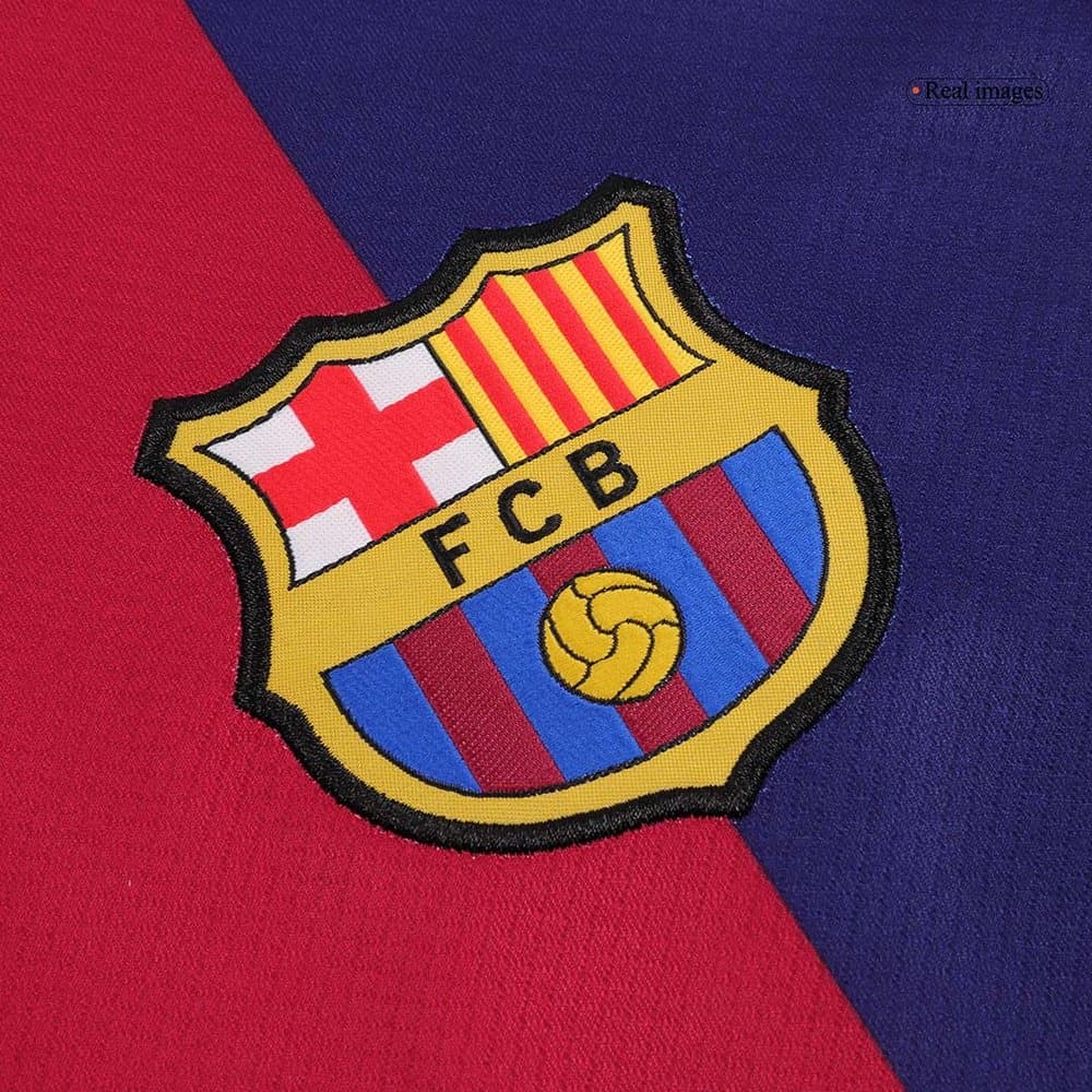 Men's RAPHINHA #11 Barcelona Home Replica Soccer Jersey 2024/25
