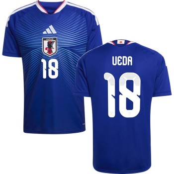 Men's UEDA #18 Japan Home Replica Jersey World Cup 2026