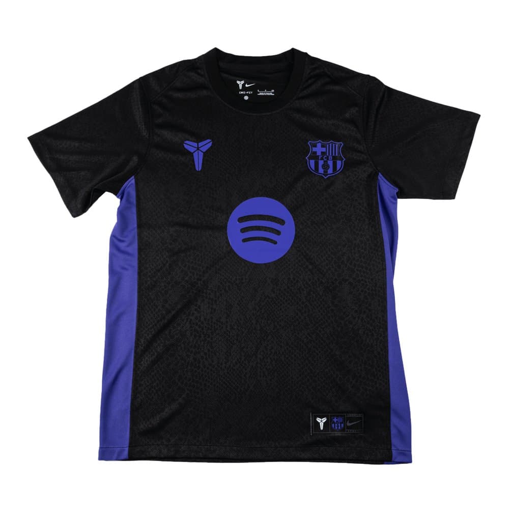 Men's Barcelona Pre-Match Replica Soccer Jersey 2025/26 Black 2025/26
