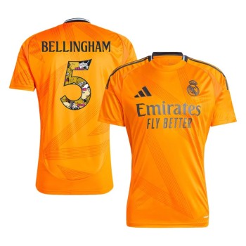Men's BELLINGHAM #5 Real Madrid Away Replica Soccer Jersey - Bear Champ Font 2024/25 Men's BELLINGHAM #5 Real Madrid Away Replica Soccer Jersey - Bear Champ Font 2024/25