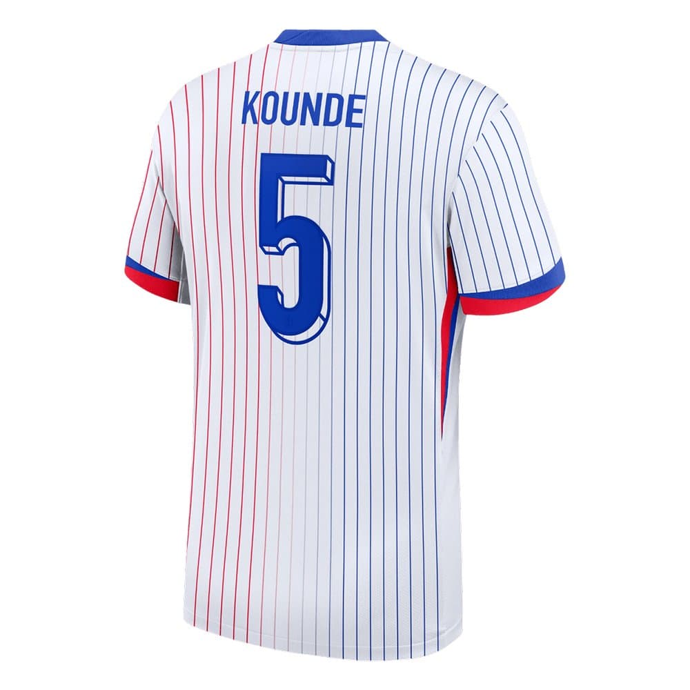 Men's KOUNDE #5 France Away Replica Soccer Jersey 2024 Men's KOUNDE #5 France Away Replica Soccer Jersey 2024
