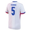 Men's KOUNDE #5 France Away Replica Soccer Jersey 2024 Men's KOUNDE #5 France Away Replica Soccer Jersey 2024
